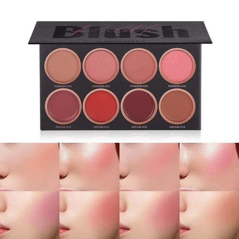 Eight-Color Blush Palette - Makeup Set | Online Beauty Store