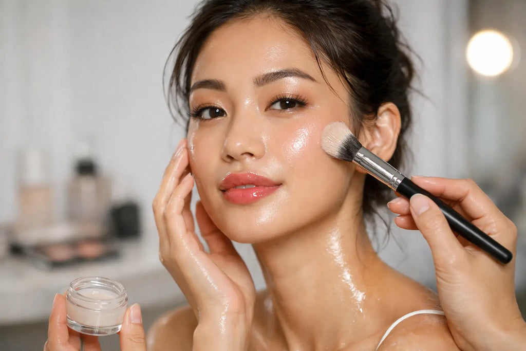 Glossy Makeup Look Tutorial for Fresh, Dewy Skin