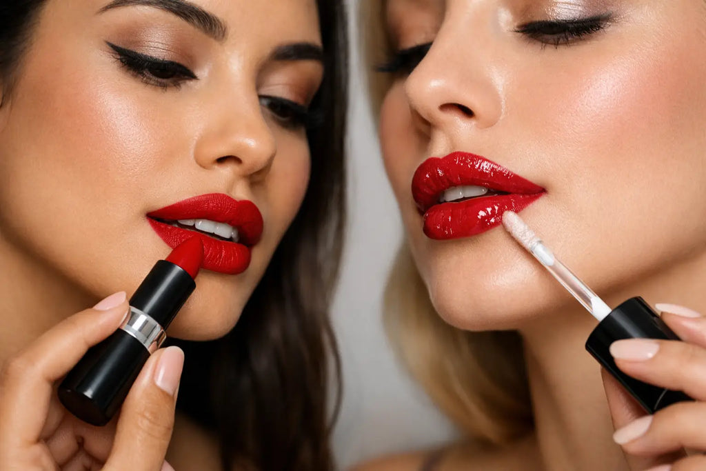 How to Layer Lipstick and Gloss Right