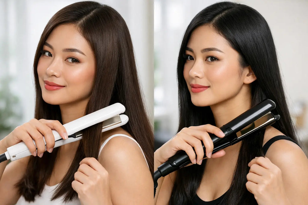 Ceramic Straightener vs Titanium Straightener
