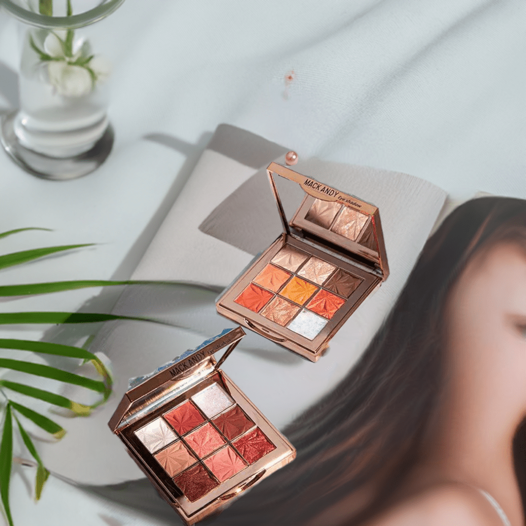 Aqua Glow Waterproof Nine - Color Eyeshadow Makeup Forever Palette - Glowup