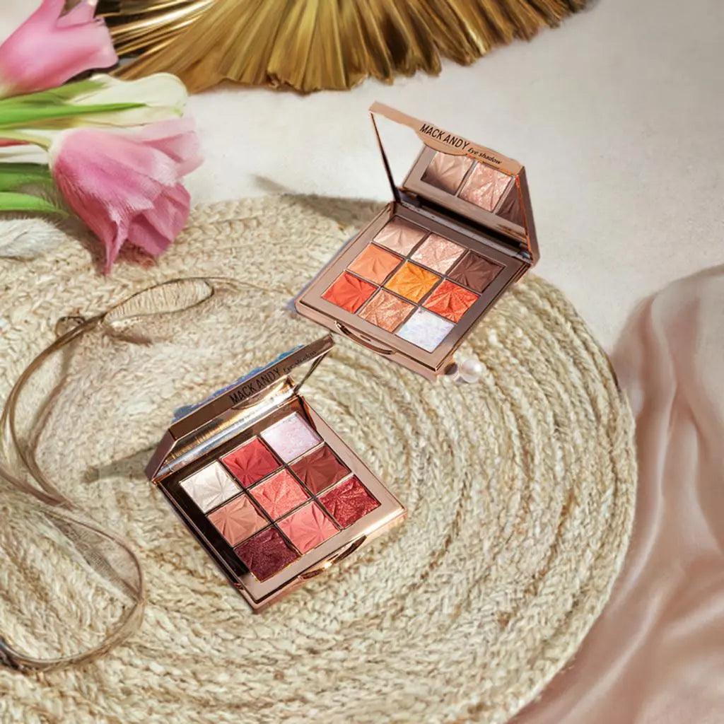 Aqua Glow Waterproof Nine - Color Eyeshadow Makeup Forever Palette - Glowup