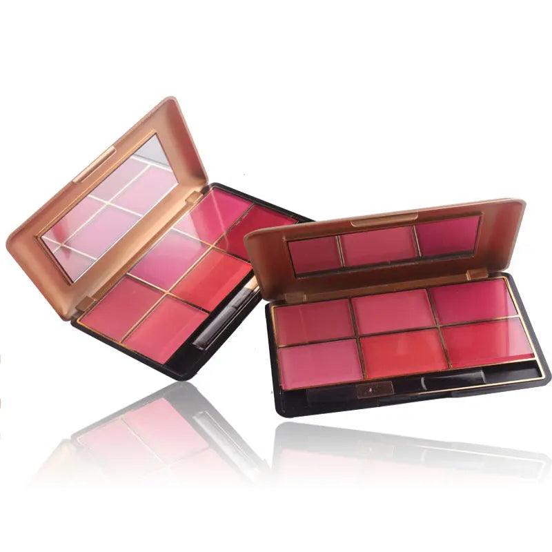 BlushBloom Six-Color Blush Makeup Palette - Glowup