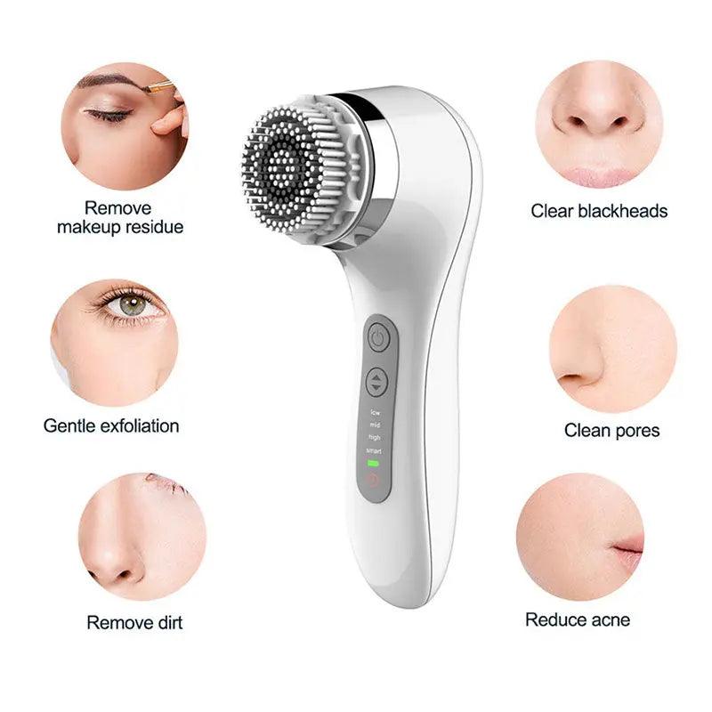 Electric Facial Cleansing Brush | Deep Pore Cleaning - Glowup - Glowup