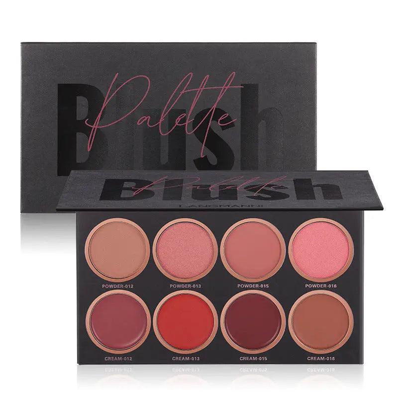 Hue Blend Eight - Color Blush Palette, Makeup Set - Glowup