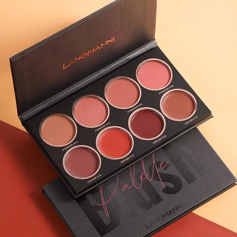 HueBlend Eight-Color Blush Palette - Glowup