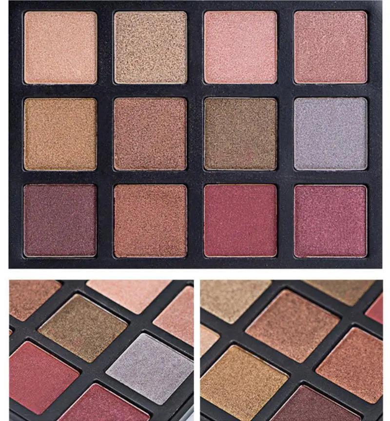 Smoke Glow 12-Color Smokey Eye Shadow Palette - Glowup