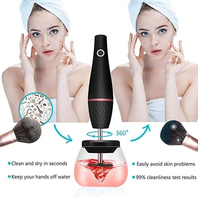 Sparkle Clean Electric Makeup Brush Cleaner Mchine - Glowup