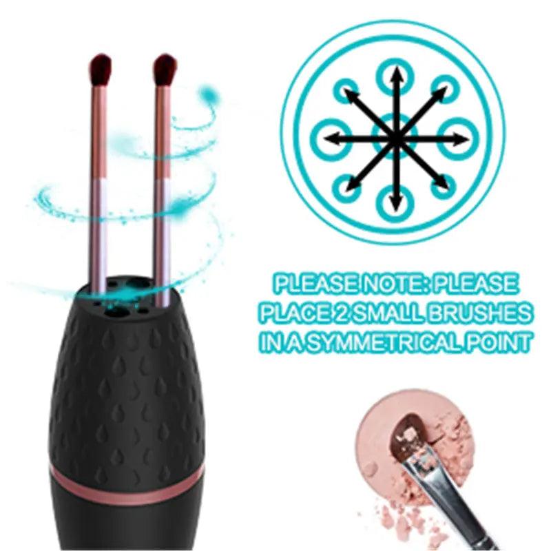 Sparkle Clean Electric Makeup Brush Cleaner Mchine - Glowup
