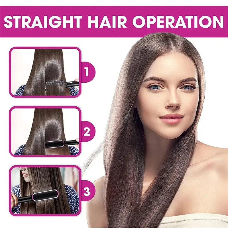 Style Pro 2-in-1 Hair Straightener Hot Comb - Glowup